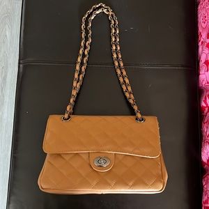 100% leather quilted purse from Greece